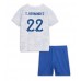 Billige Frankrig Theo Hernandez #22 Børnetøj Udebanetrøje til baby VM 2022 Kortærmet (+ korte bukser)